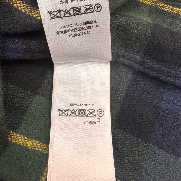 Polo Ralph Lauren Green and Blue Plaid Fringe Midi Shirt Dress,  Size 2 NWOT - Picture 14 of 16